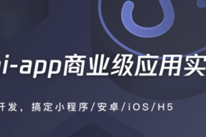 uni-app商业级应用实战 一次搞定小程序/安卓/iOS/H5 | 完结