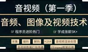 音视频开发技术学习视频教程(第一季)-2021进阶年课 | 完结