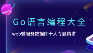 B站-Go语言编程大全，web微服务数据库十大专题精讲