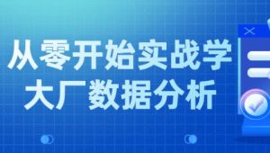 小象学院 互联网大厂数据分析项目实战