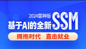 尚硅谷2024雷神版SSM教程，基于AI的全新ssm框架实战