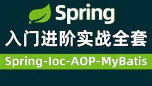 Spring视频零基础入门到高级，spring全套视频教程详解